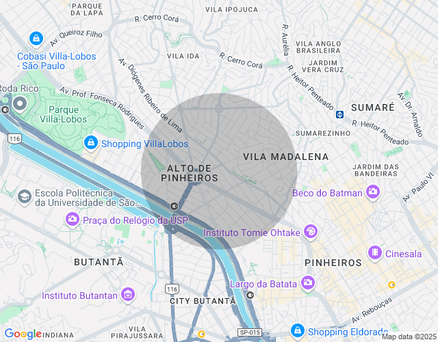 Imóvel no mapa