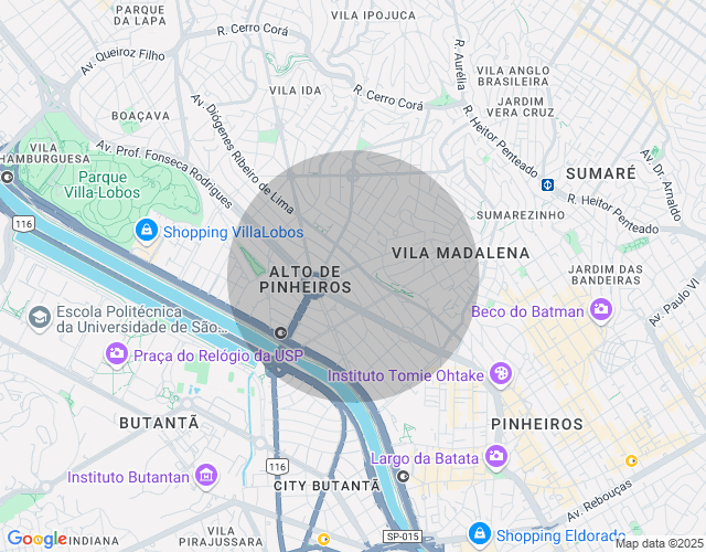 Imóvel no mapa
