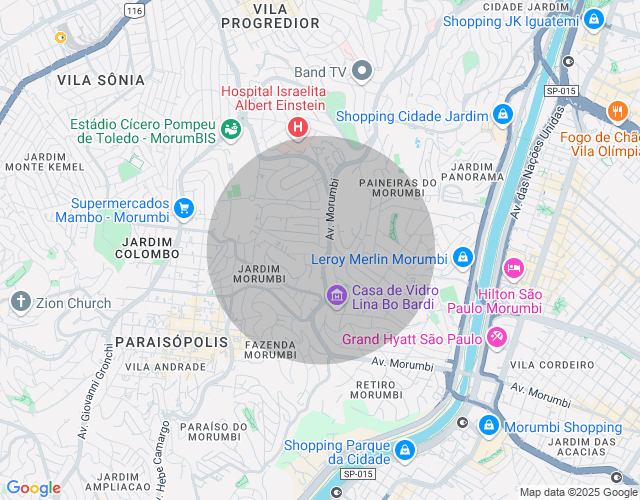 Imóvel no mapa