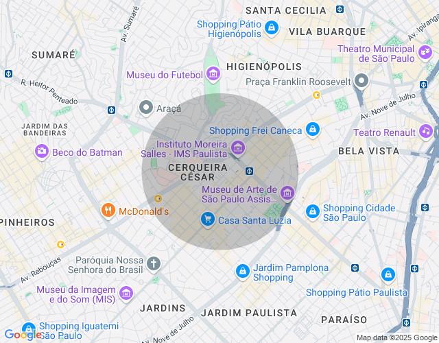 Imóvel no mapa