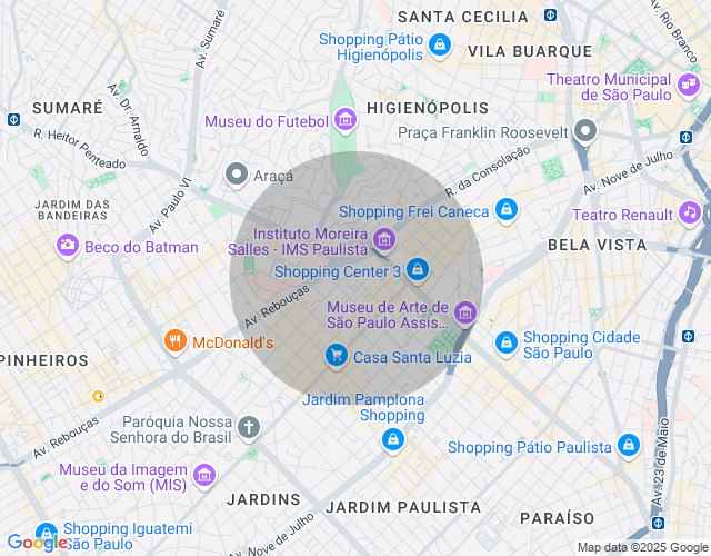 Imóvel no mapa
