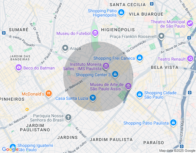 Imóvel no mapa