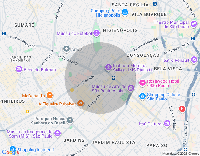 Imóvel no mapa