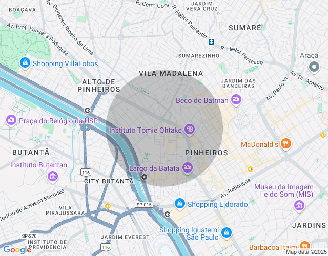 Imóvel no mapa