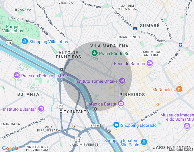 Imóvel no mapa