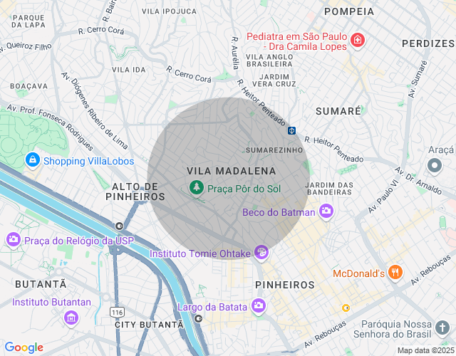 Imóvel no mapa