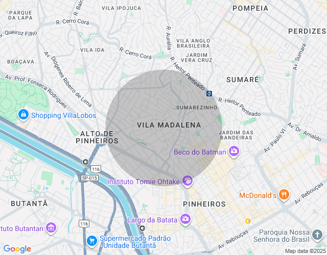 Imóvel no mapa