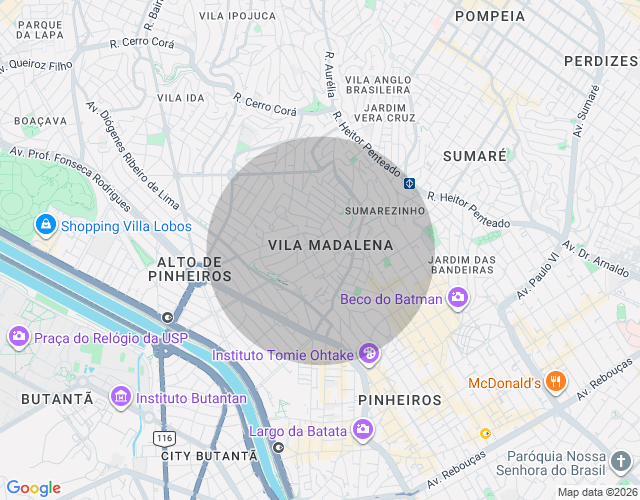 Imóvel no mapa