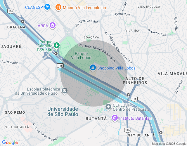 Imóvel no mapa