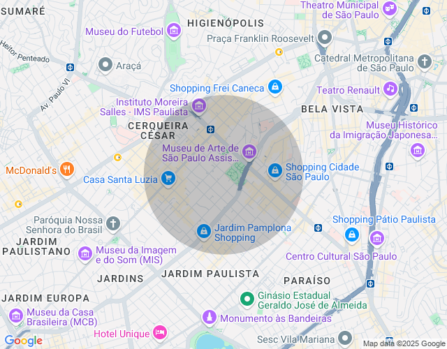Imóvel no mapa
