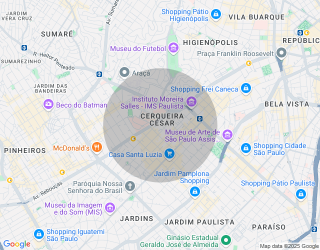 Imóvel no mapa