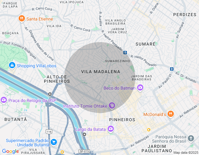 Imóvel no mapa