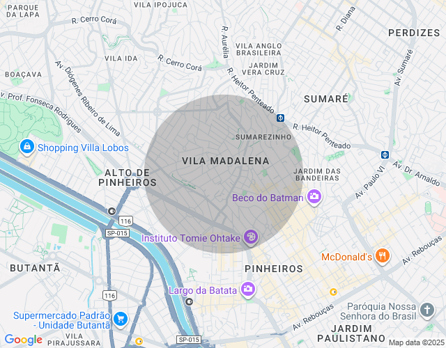 Imóvel no mapa