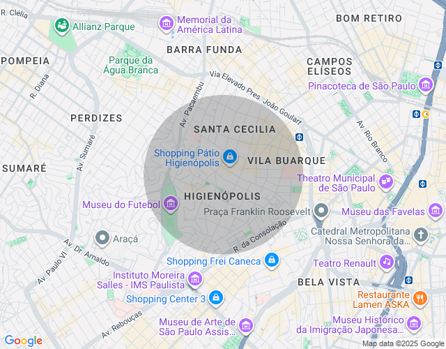 Imóvel no mapa