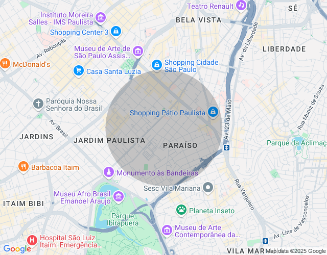 Imóvel no mapa
