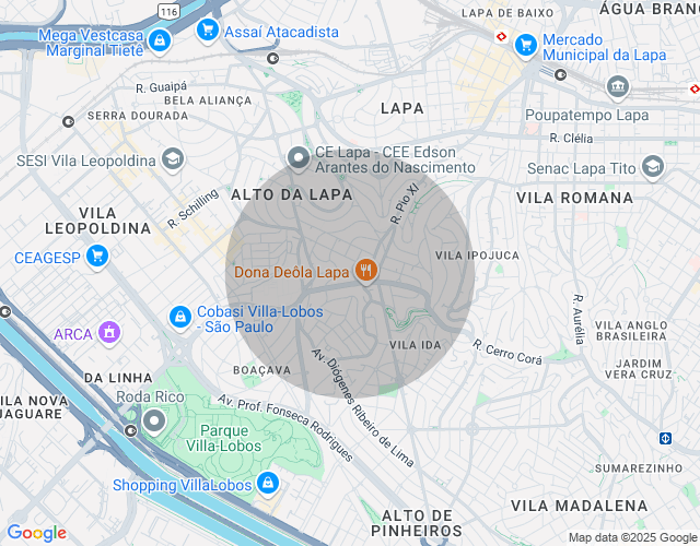 Imóvel no mapa