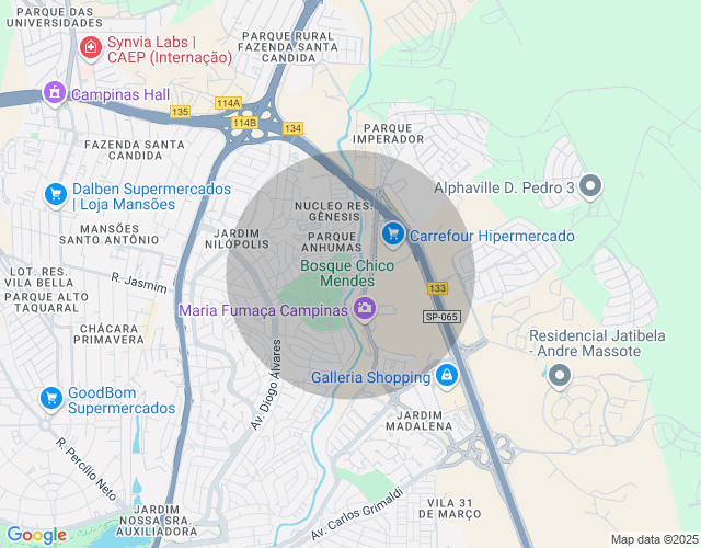 Imóvel no mapa