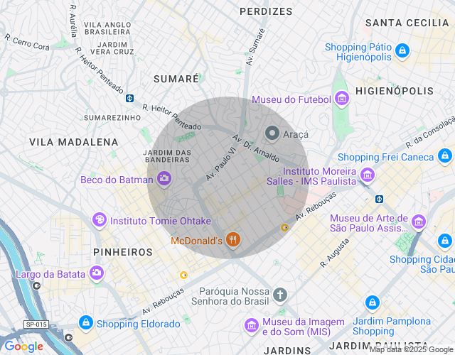 Imóvel no mapa