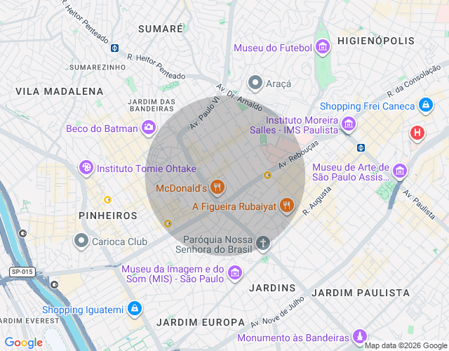 Imóvel no mapa