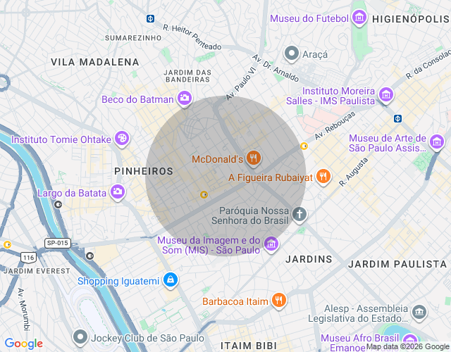 Imóvel no mapa