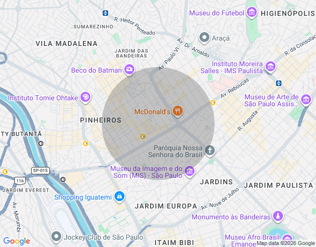 Imóvel no mapa