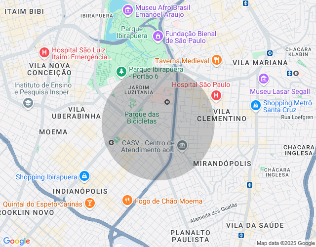 Imóvel no mapa