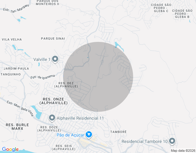 Imóvel no mapa