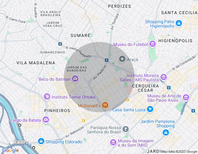 Imóvel no mapa