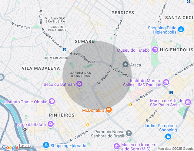 Imóvel no mapa