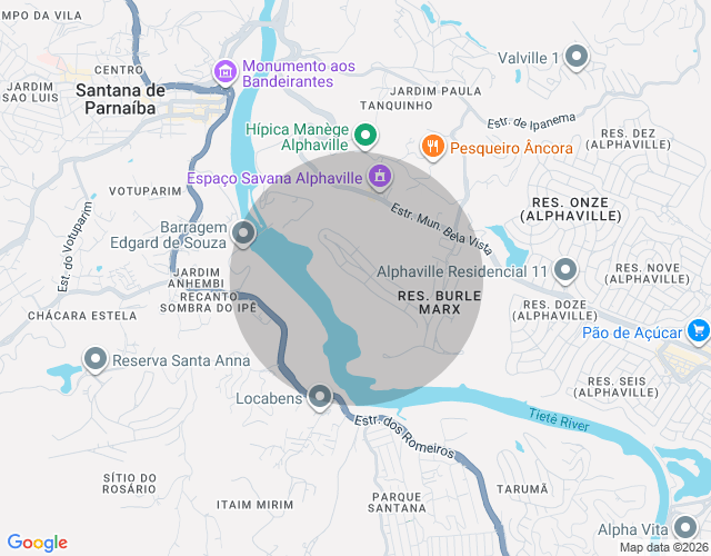 Imóvel no mapa