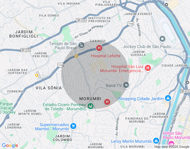 Imóvel no mapa