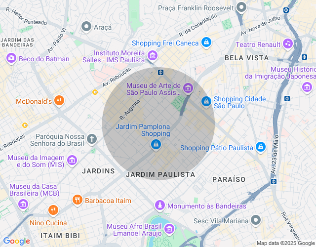 Imóvel no mapa