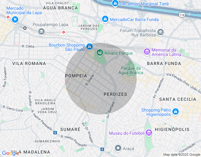 Imóvel no mapa