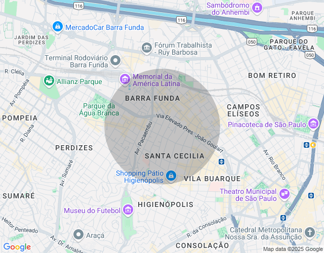 Imóvel no mapa