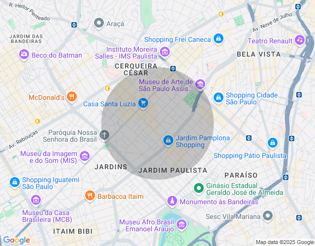 Imóvel no mapa