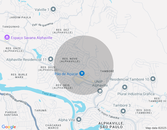 Imóvel no mapa