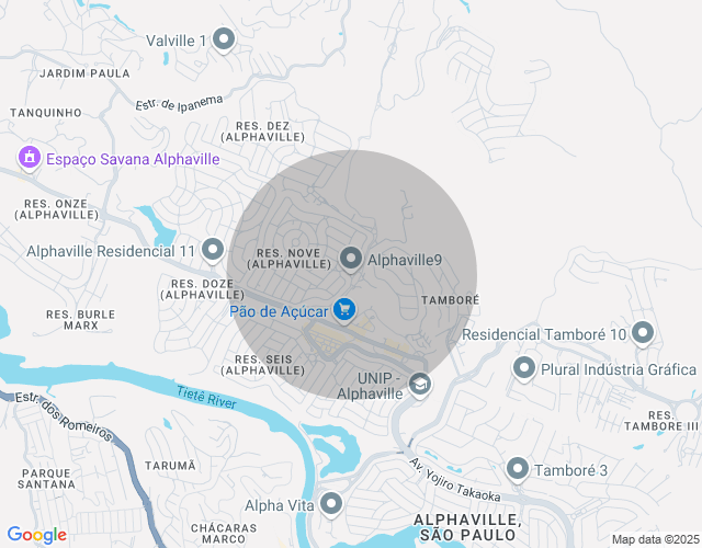 Imóvel no mapa
