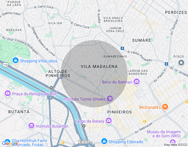 Imóvel no mapa