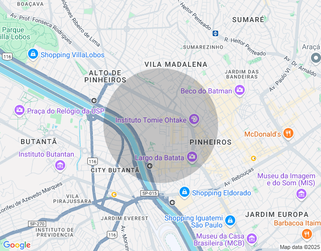 Imóvel no mapa