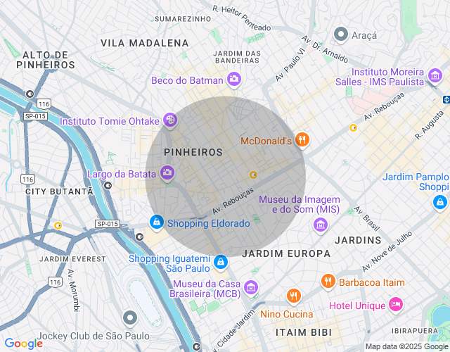 Imóvel no mapa