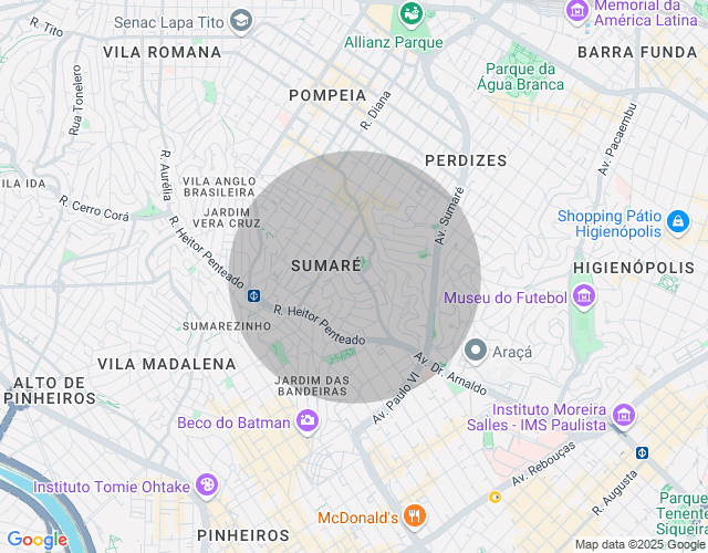 Imóvel no mapa