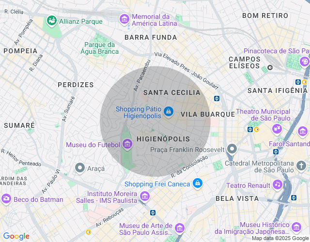 Imóvel no mapa