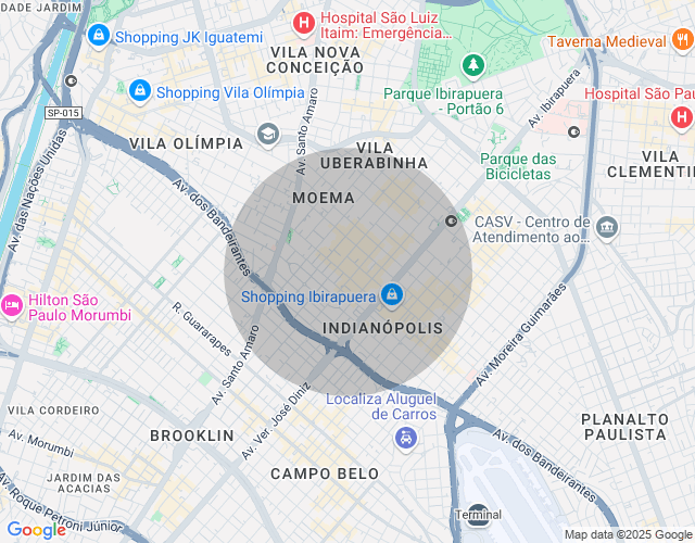 Imóvel no mapa