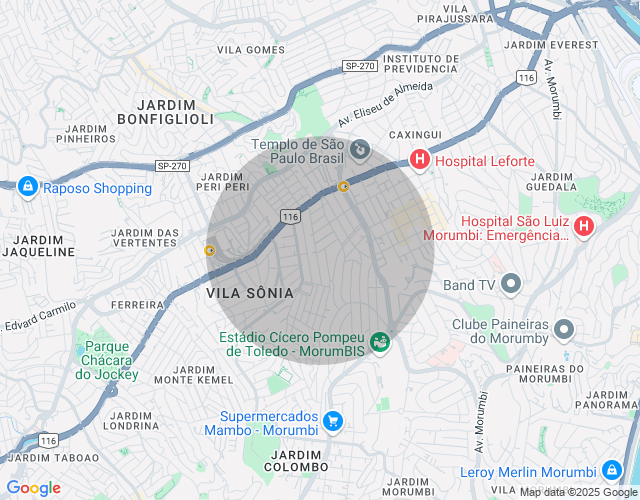 Imóvel no mapa