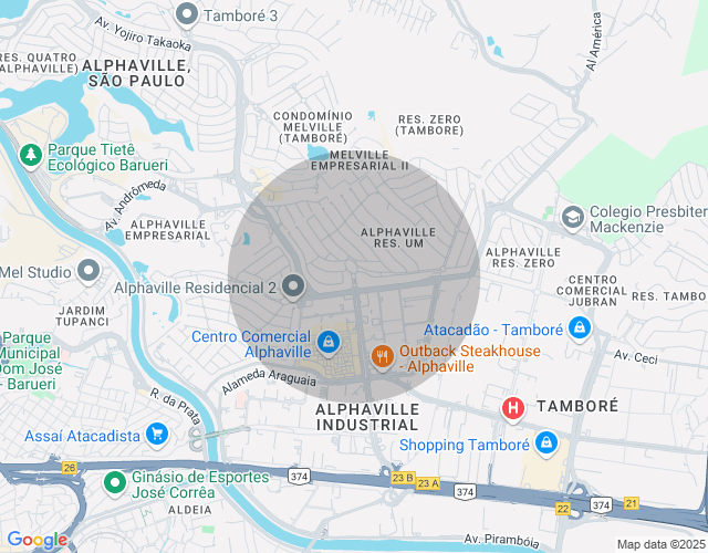 Imóvel no mapa