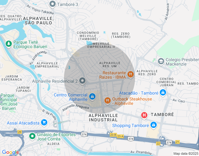 Imóvel no mapa