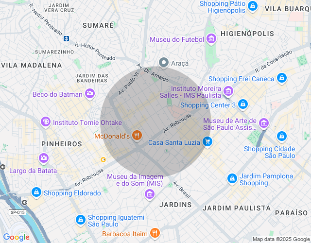 Imóvel no mapa