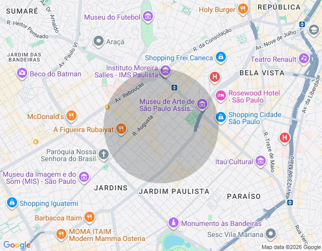 Imóvel no mapa