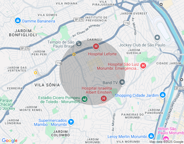 Imóvel no mapa