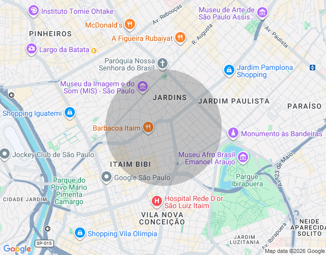 Imóvel no mapa